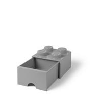 Lego Brick Container With Drawer Four Grey Genuine Quality Best