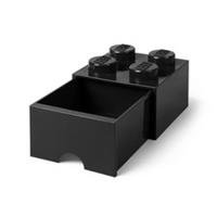 Lego Brick Container With Drawer Four Black Genuine Quality
