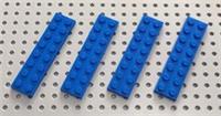 LEGO Blue 2x8 Plate (3034) *(Pack of 4) *NEW FREE POST *Space City Star Wars