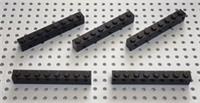 LEGO Black 1x8 Brick (3008) *(Pack of 5) *NEW FREE POST* Space City Star Wars