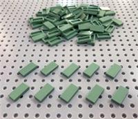 Lego Sand Green 1x2 Flat Tile (3069) *(Pack of 10) *NEW City Friends Minecraft