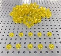Lego Transparent Yellow 1x1 Round Stud Plate (6141) x10 *NEW City Star Wars