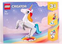 LEGO 31140 Creator 3 in 1 Magical Unicorn Seahorse to Peacock Rainbow - Box Wear