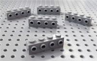 Lego Light Bluish Grey 1x4 Brick with 4 studs on 1 side (30414) (Pack of 5) NEW