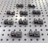 LEGO Dark Bluish Grey 1x1 Plate with Stud Clip Ring (4081 / 41632) *(x 10) *NEW