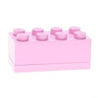 LEGO Mini Box 8 Storage Brick Light Pink