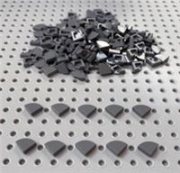 Lego Dark Bluish Grey Quarter Round 1x1 Flat Tile (25269) x10 *NEW Star Wars