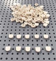 LEGO White 1x1 Half Circle Extended Tile (24246) *(x 10) *NEW City Snow