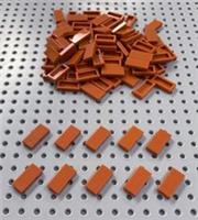 Lego Dark Orange 1x2 Flat Tile (3069) *(Pack of 10) *NEW City Friends Minecraft