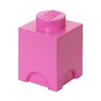 LEGO Round 1-Stud 1.2L Stackable Storage Brick Pink