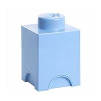 LEGO Round 1-Stud 1.2L Stackable Storage Brick Light Blue