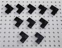 Lego Black 2x2 Corner Plate (2420 / 63325) x10 in a set *NEW* City Star Wars