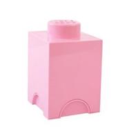 LEGO Square 1-Stud 1.2L Stackable Storage Brick Light Pink