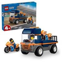 LEGO City Motorcycle Transporter Truck Buildable Construction Set 60491