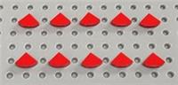 Lego Red Quarter Round 1x1 Flat Tile (25269) *(Pack of 10) *NEW Star Wars Marvel