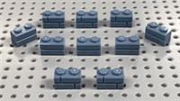Lego Sand Blue 1x2 Masonry Brick (98283) *(Pack of 10) NEW* City Architecture