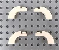 Lego White Arch 1x3x2 (6005 / 92903) (Pack of 4) *NEW FREE POST City Star Wars