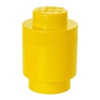 LEGO Round 1-Stud Stackable Storage Brick Yellow