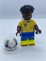 Vincius Jnior Vini Jr LEGO Minifigure Soccer Brazil Footballer edi005 43027
