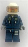 Lego Minifigure CTY0267 Forest Police Helicopter Pilot Free Postage