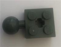 2 x Lego 57909A Technic Brick Modified 2 x 2 with Ball Joint and axle Hole