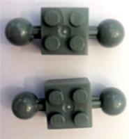 2 x Lego 57908 Technic Brick Modified 2 x 2 with 2 Ball Joints Free Postage