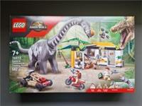LEGO JURASSIC WORLD REBIRTH. RAPTOR & TITANOSAURUS TRACKING MISSION. 76973.