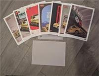 Ultra Rare LEGO VIP Fiat 500 Art Prints - Complete Set of 7 - Test Print #0000/1