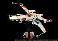 Display stand angled + slots for Lego 9493 X-Wing Starfighter (A1008)