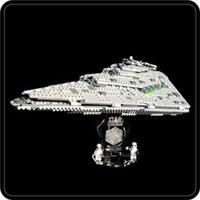 Display stand 3D for Lego 75190 Star Destroyer First Order+minifig slots (A1024)