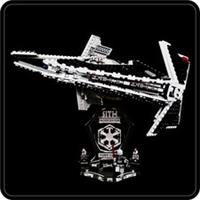 Display stand 3D angled +slots for Lego 9500 Sith Interceptor (Star Wars)