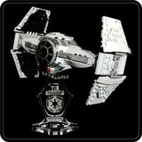 Display stand angled for Lego 75082 TIE Advanced Prototype