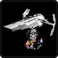 Display stand angled +slots for Lego 7961/75096 Darth Maul's Interceptor (A1036)