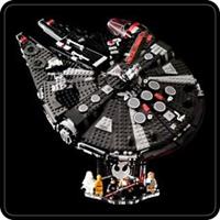 Display stand angled (36) for Lego 75389-75257-75212-75105-4504 M(Dark) Falcon