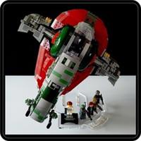 Display stand angled for Lego 75243-8097 Slave I - (A1059-A1060)