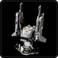 Display stand 3D for Lego 75256-75104 Kylo Ren's Shuttle + Minifigs plate(S1063)