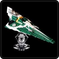 Display stand angled for Lego 9498 Saesee Tiin's Jedi Starfighter (A1080)