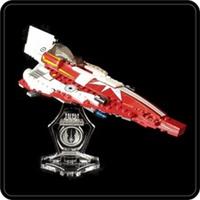 Display stand angled for Lego 7751 Ahsoka's Starfighter (A1082)