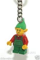Lego Elf Minifigure keyring one of santa's elves Brand New
