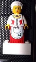Lego Mrs Christmas Fridge Magnet Brand New in Grip Seal Bag