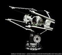 Display stand 3D-ENGV angled +slots for Lego 75348 Mando TIE Interceptor (A1099)