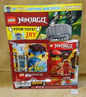 LEGO NINJAGO MAGAZINE ISSUE 75 + 892175 JAY & 891842 KAI MINIFIGURE FOIL PACKS