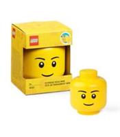 LEGO MINI STORAGE HEAD BOY BRAND NEW IN BOX SIZE 10.2 X 10.2 X 11.5CM 360ML