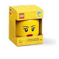 LEGO MINI STORAGE HEAD GIRL BRAND NEW IN BOX SIZE 10.2 X 10.2 X 11.5CM 360ML
