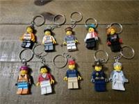Lego Minifigure Keyring Novelty Fun Key Chain Random Pieces Brick Block FREE P&P