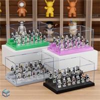 3 Steps Acrylic Minifigure Display Case Box Clear Dustproof Case for Lego Blocks