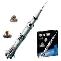 MOC 92176 NASA Apollo Saturn V Replica Building Blocks 1969pcs IDEAS