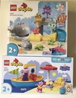 Lego Duplo Peppa Pig Boat Trip (10432) & Wild Animals of the Ocean Set (10972)