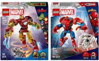 LEGO Marvel Spider-Man Mech vs. Anti-Venom + Marvel Iron Man Mech vs Ultron Set