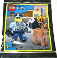 LEGO City - 952109 Police Officer with Dog - Foil Pack - New